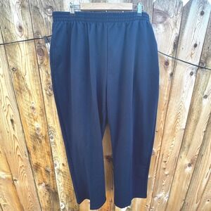 C&K Designs 3X Women's Blue Cotton Blend Elastic Waist Pull On Lounge Pants